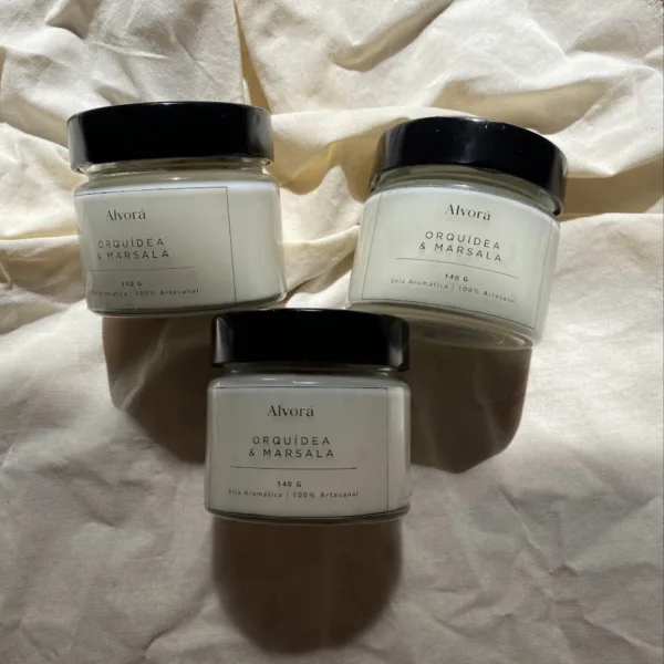 Vela Aromática Orquídea & Marsala 140g