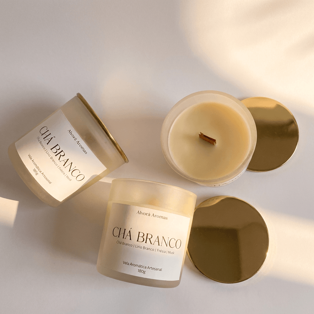 Vela Aromática Chá Branco - 180g
