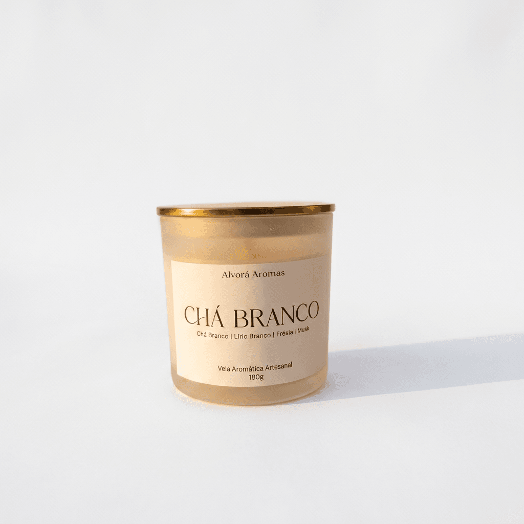 Vela Aromática Chá Branco - 180g - Imagem 2