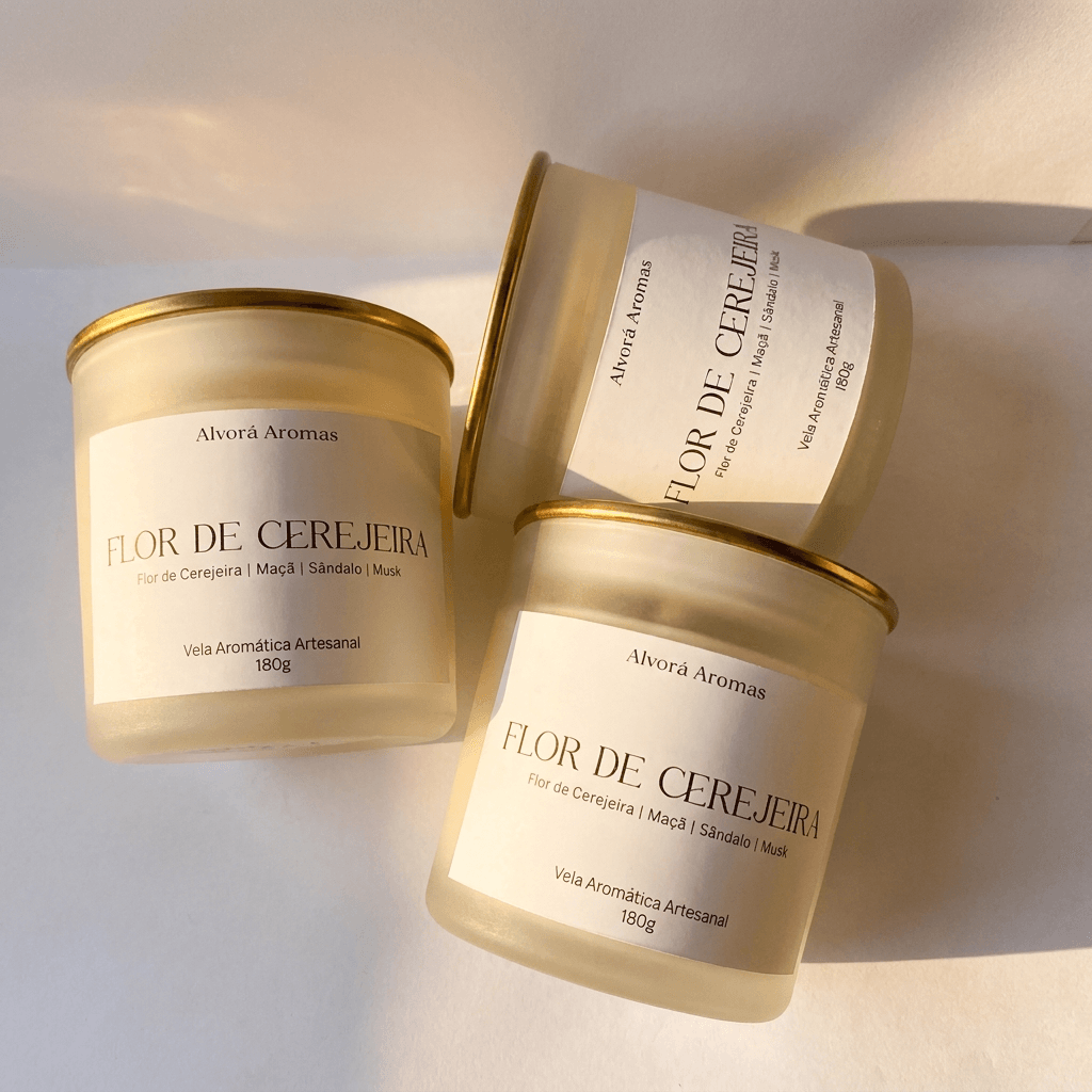 Vela Aromática Flor de Cerejeira - 180g